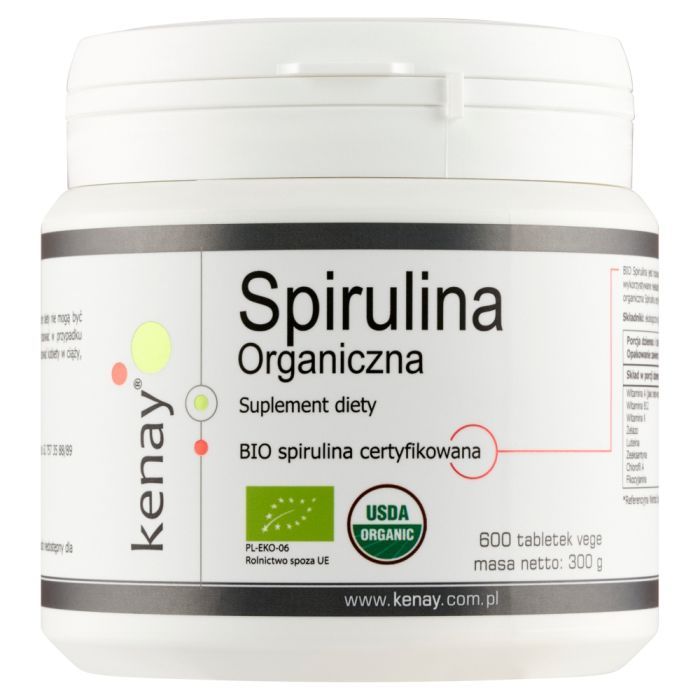 Spirulina Organiczna, tabl., 600 szt main product photo