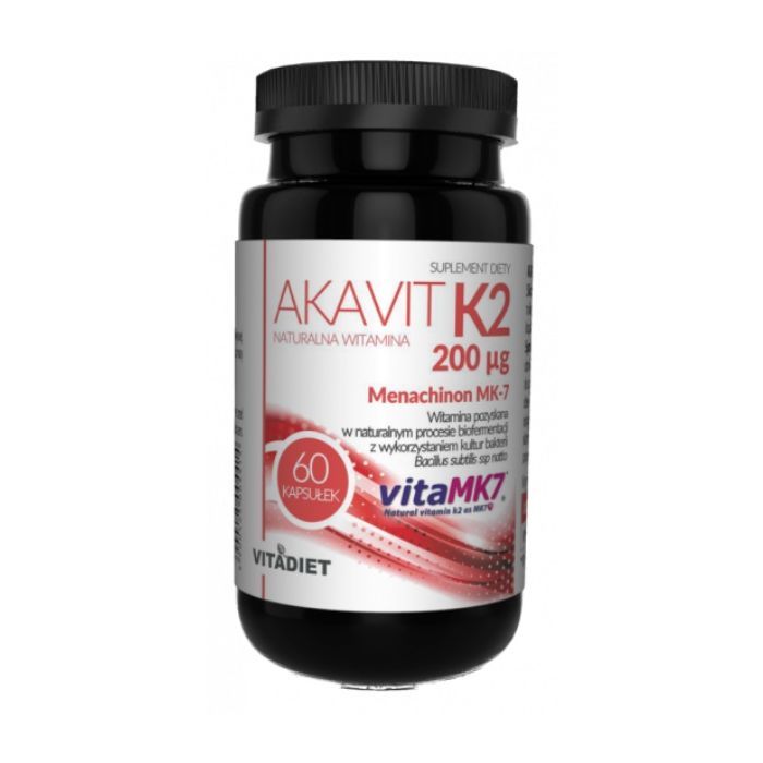 Akavit naturalna witamina K2 200 mcg, kaps., 60 szt main product photo