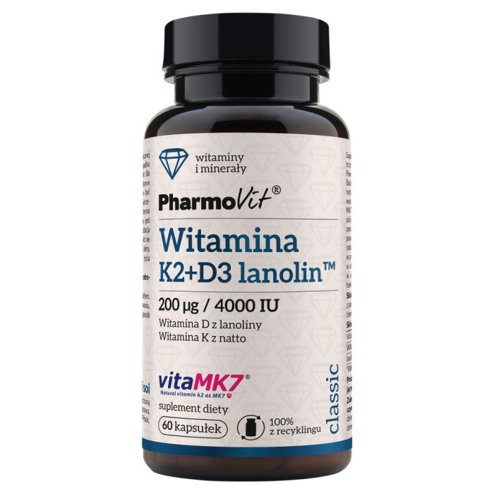 Pharmovit Witamina K2+D3 lanolin, kaps., 60 szt main product photo