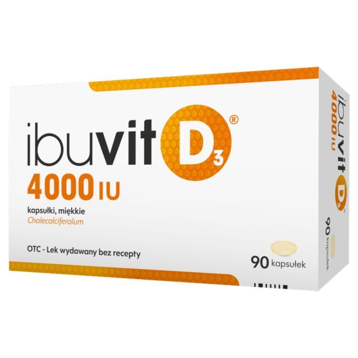Ibuvit D3 4000 IU, 4000 IU, kapsułki miękkie, 90 szt. main product photo
