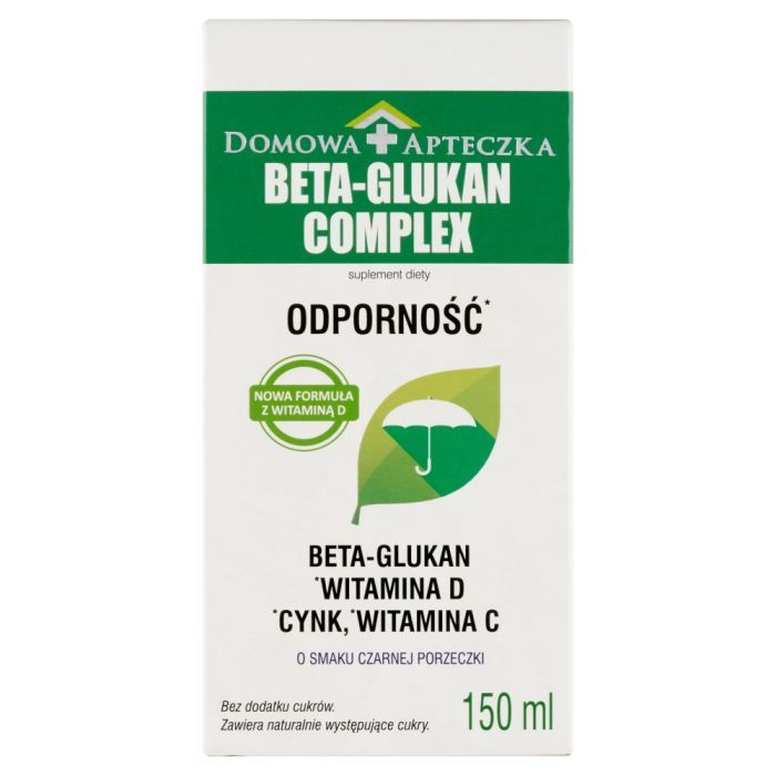 Beta-Glukan Complex, Odporność, cynk, wit.C i D, płyn, 150 ml main product photo