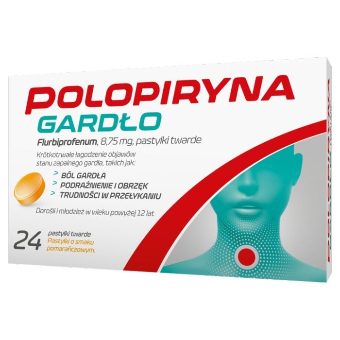Polopiryna Gardło, 8,75 mg, pastylki twarde, 24 szt. main product photo