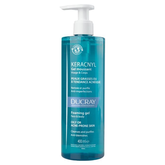 Ducray Keracnyl, żel myjący, 400 ml main product photo