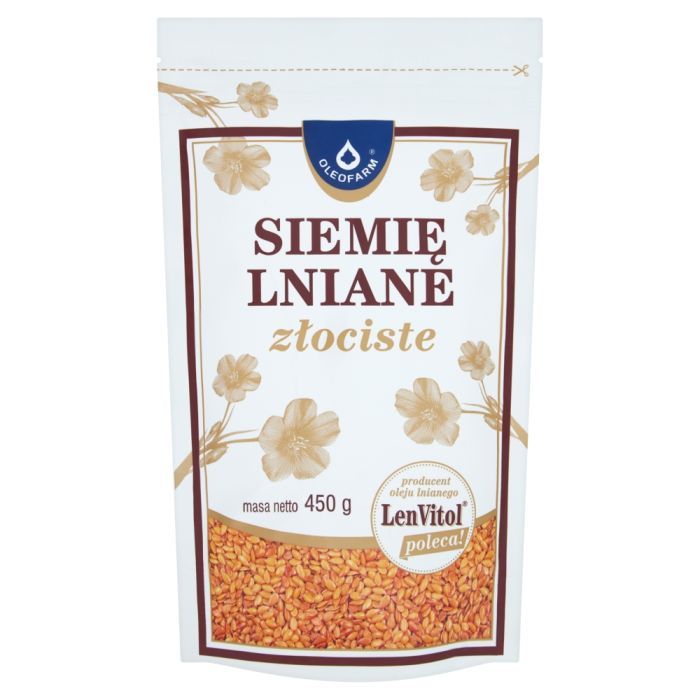 Oleofarm, LenVitol, siemię lniane, złociste, 450 g main product photo