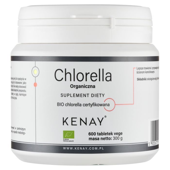 Chlorella Organiczna, tabl., 600 szt main product photo
