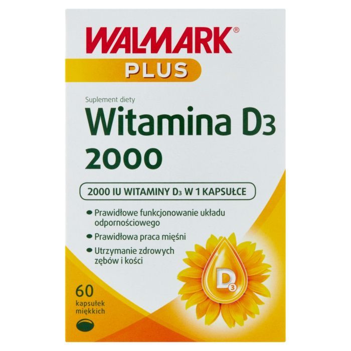 Walmark Plus Witamina D3 2000, kapsułki miękkie, 60 szt. main product photo