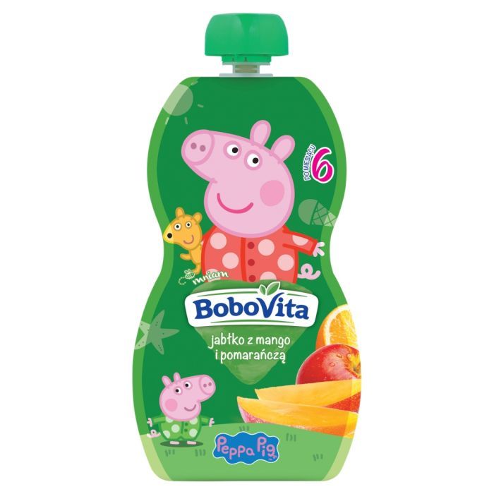 BoboVita, mus jabłko z mango i pomarańczą, mus, 6 m+, 100 g main product photo