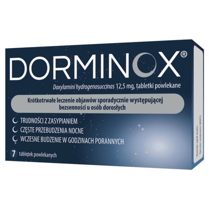 Dorminox, 12,5 mg, tabletki powlekane, 7 szt. main product photo