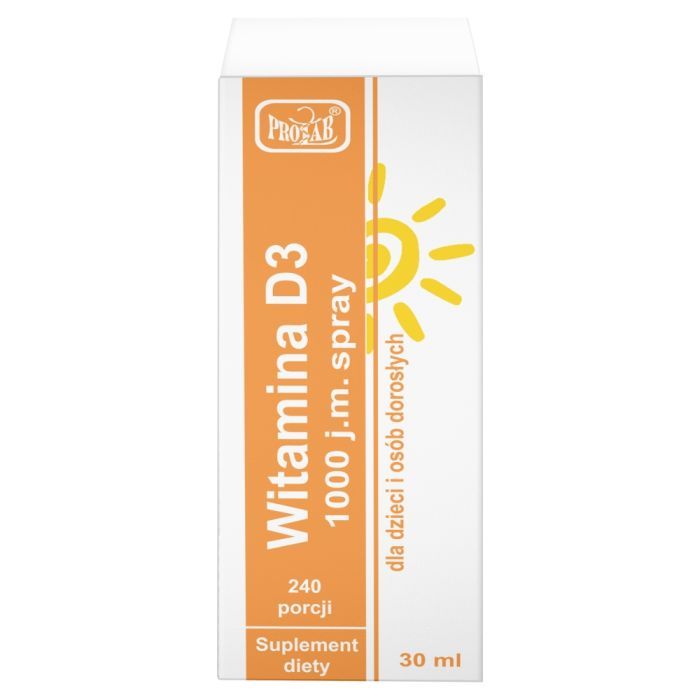 Witamina D3, 1000 j.m., spray, 30 ml main product photo