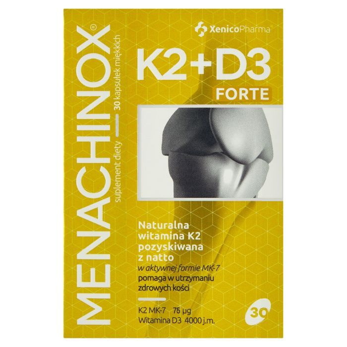Menachinox K2 + D3 4000 Forte, kapsułki miękkie, 30 szt. main product photo