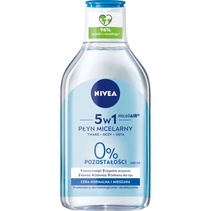 Nivea MicellAIR, plyn,micelarny,c.norm.,miesz, 5w1, 400 ml main product photo