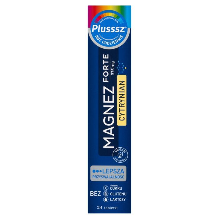 Plusssz Magnez Forte Cytrynian, tabletki musujące, 24 szt. main product photo