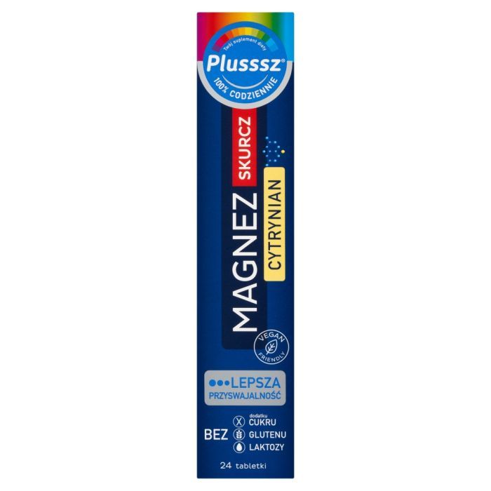 Plusssz Magnez Skurcz Cytrynian, tabletki musujące, 24 szt. main product photo