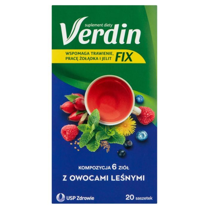 Verdin fix z owocami leśnymi, susz ziołowy, 20 szt. main product photo