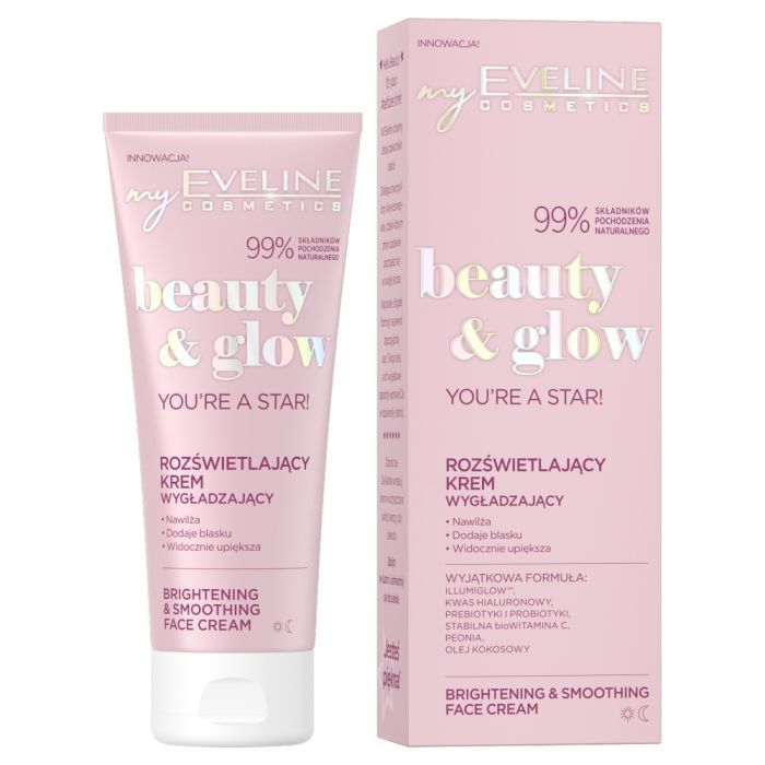 Eveline Beauty&Glow, krem,rozswietl,wygladz.,75 ml