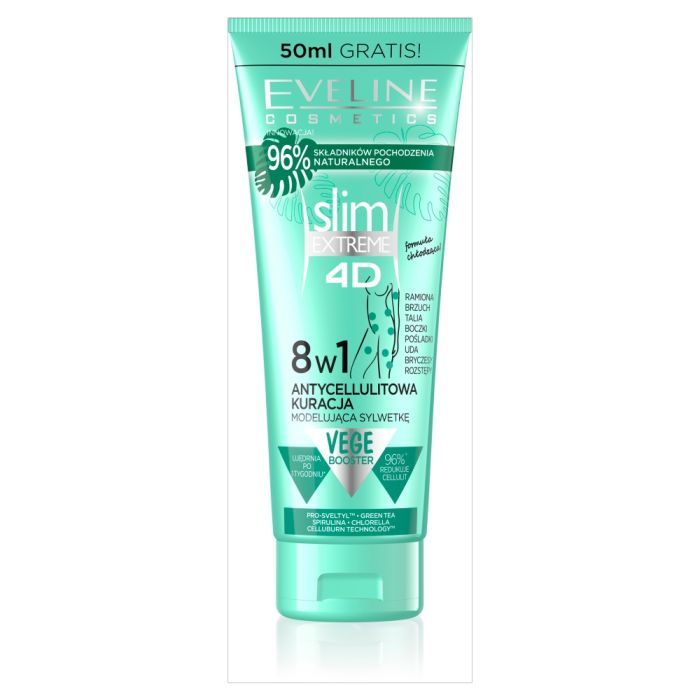 Eveline Slim Extr.4D, kuracja,antycelul.,8w1,200ml+50ml main product photo