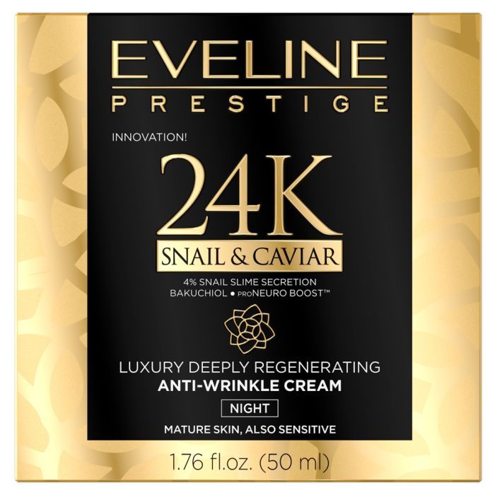 Eveline Prestige 24K Snail&Caviar, krem,regen,p/zmar.,50ml