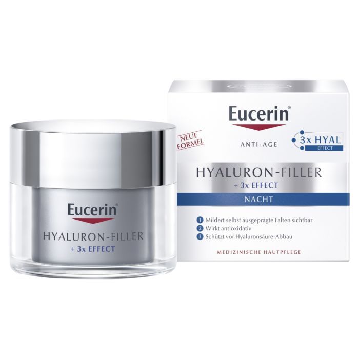 Eucerin Hyaluron Filler+3x Effect, krem,na noc, 50 ml main product photo
