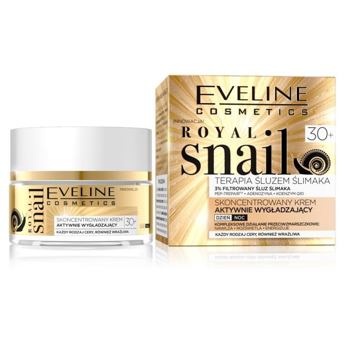 Eveline Royal Snail, krem,skonc,akt.wygladz,dz,noc 30+,50ml