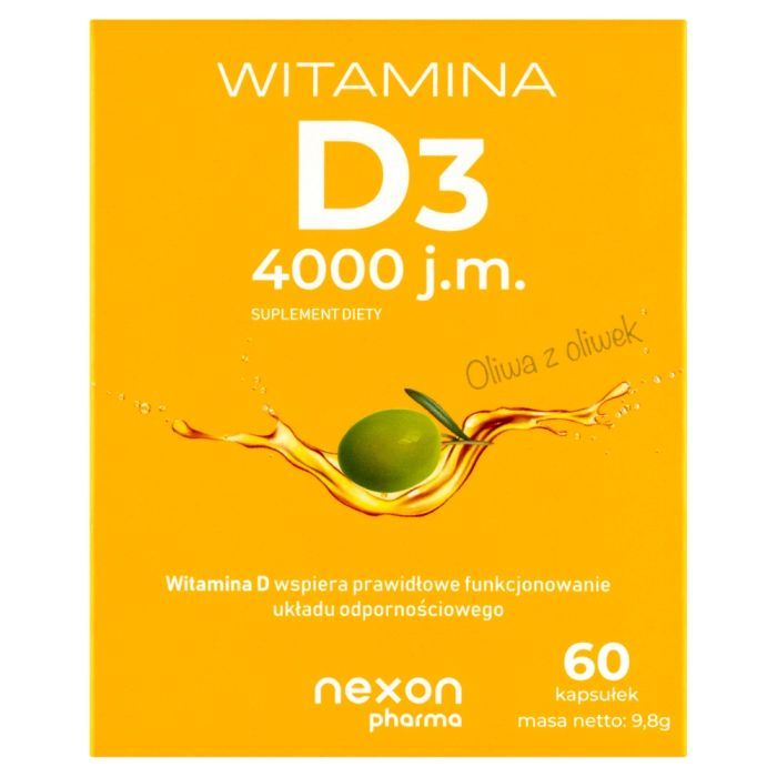 Witamina D3 4000 j.m., kapsułki, 60 szt. main product photo