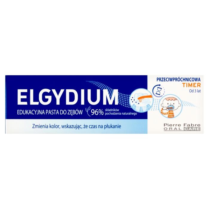 Elgydium Timer, edukacyjna pasta do zębów zmieniająca kolor, 50 ml main product photo