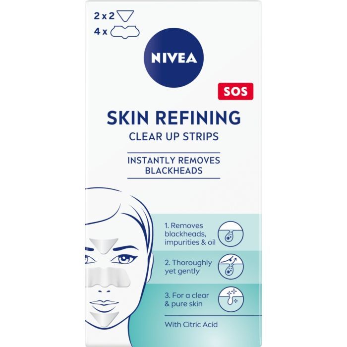 Nivea SOS Skin Refining, plast.,p/zaskorn.,oczyszcz.,6 szt