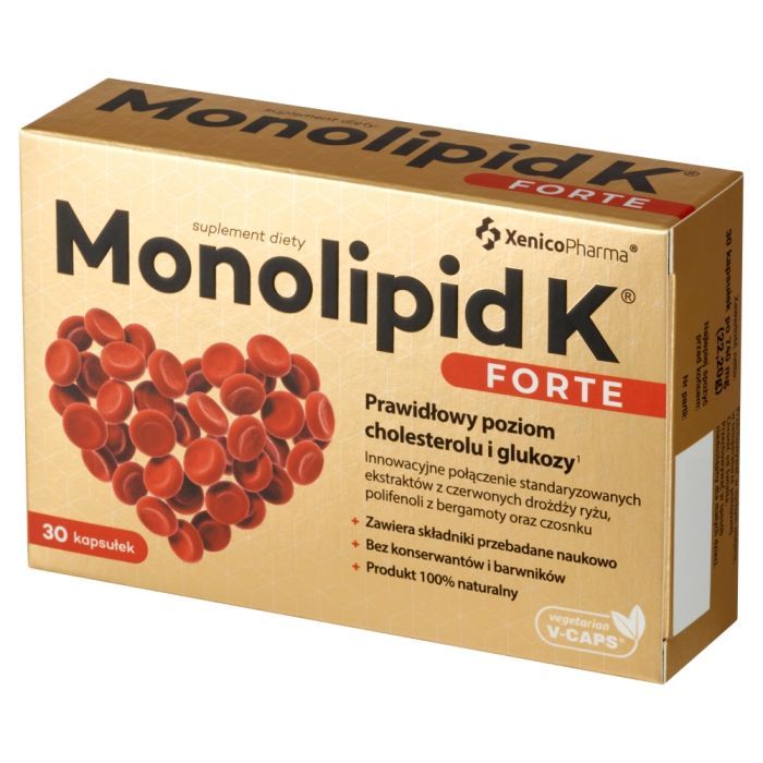 Monolipid K Forte, kapsułki wegetariańskie, 30 szt. main product photo