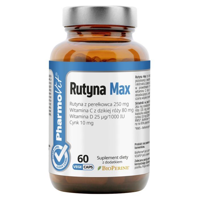 Rutyna Max Clean label Pharmovit, kaps.,60 szt main product photo
