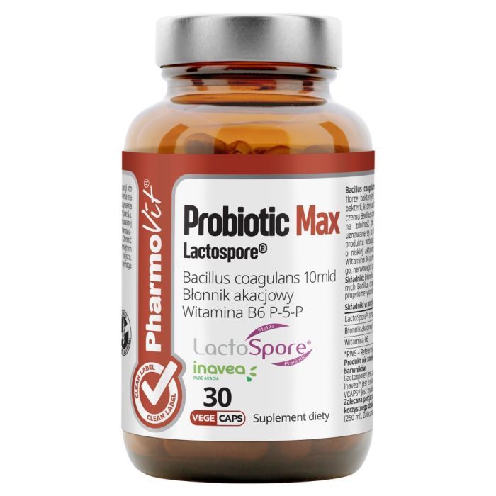 Probiotic Max Lactospore Clean label Pharmovit, kaps.,30 szt main product photo