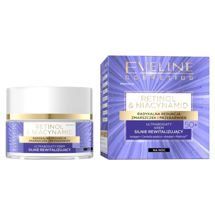 Eveline Retinol&Niacyn., krem,siln.rewit.,50+,n/noc,50ml main product photo