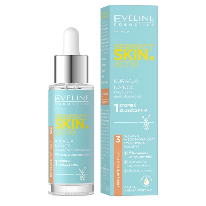 Eveline Perfect Skin Acne, kurac,koryg.niedos,1st.zlusz,30ml main product photo