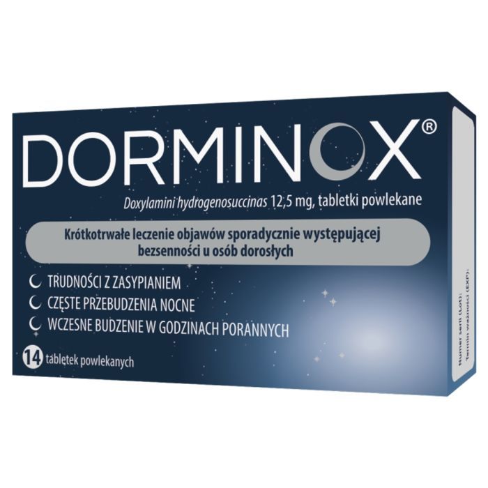 Dorminox, 12,5 mg, tabl.powl., 14 szt main product photo