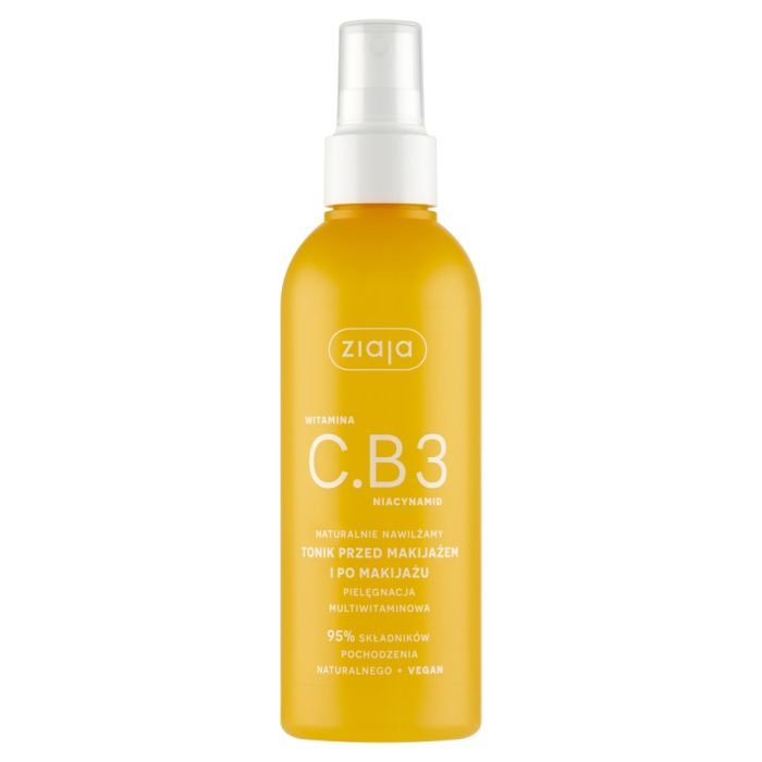 Ziaja Witamina C.B3 Niacynamid, tonik przed i po makijażu, 190 ml main product photo