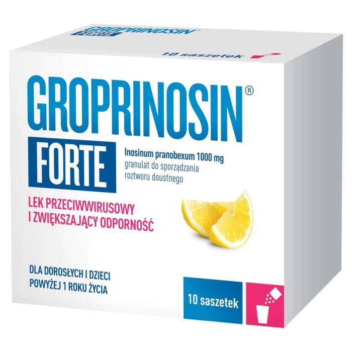 Groprinosin Forte, 1000 mg,gran.d/sp.rozt.doustn,1,8g,10sasz main product photo