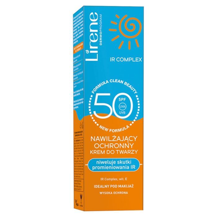 Lirene Dermopr.IR Complex, krem,nawilz.,ochronny,SPF50,40ml main product photo