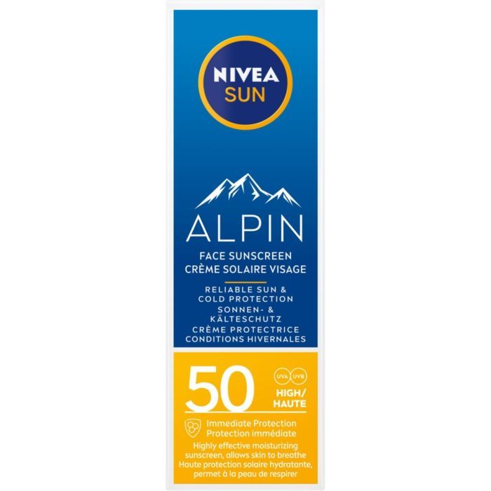 Nivea Sun Alpin, krem,do twarzy,z wysoka ochr.,SPF 50, 50ml main product photo