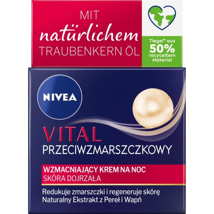 Nivea Vital, krem, wzmacniajacy, sk.dojrz.,n/noc, 50 ml