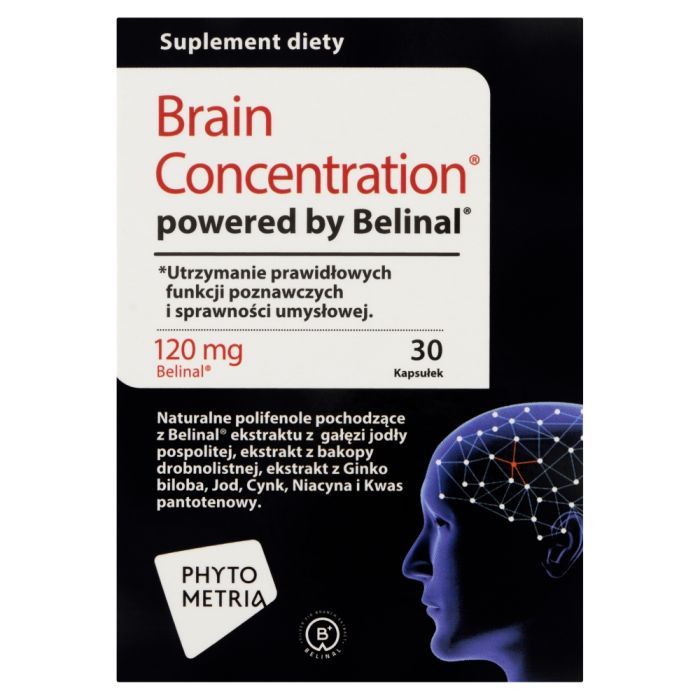 Brain Concentration powered by Belinal, kaps., 30 szt main product photo