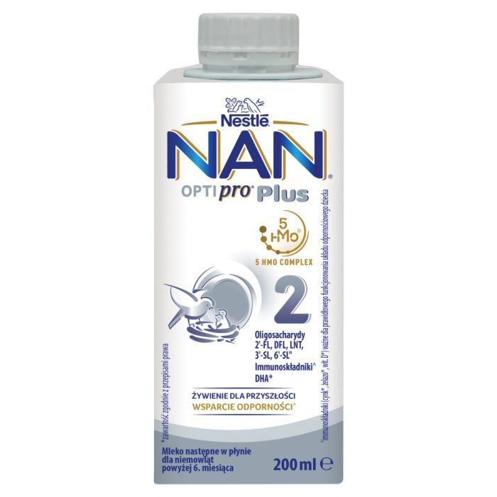 Mleko Nan Optipro Plus 2 HM-0, plyn, 200ml main product photo
