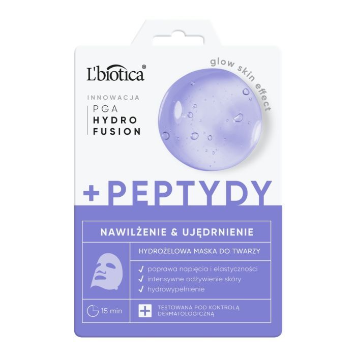 L'Biotica PGA Hydro Fusion+Peptydy, hydrożelowa maska do twarzy,1 szt. main product photo