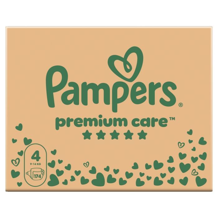 Pampers Premium Care, 4, (9-14kg), 174 szt