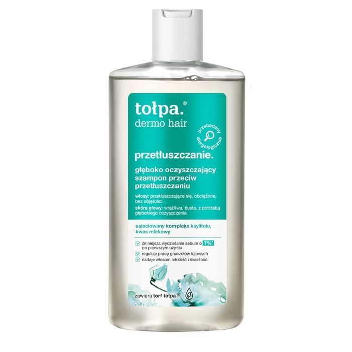 Tołpa Dermo Hair, Głęboko oczyszczający szampon przeciw przetłuszczaniu, 250 ml main product photo