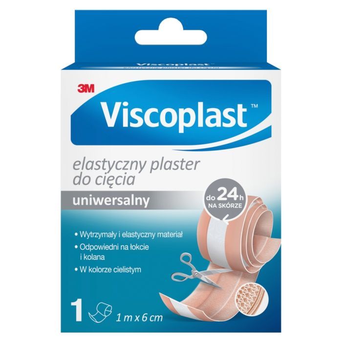 Viscoplast Elastyczny, uniwersalny plaster do cięcia, 1m x 6cm, 1szt main product photo