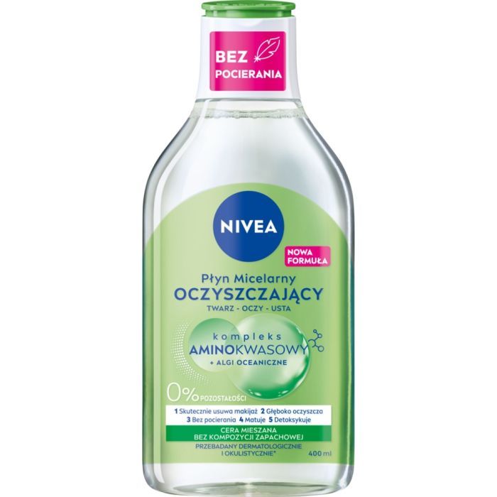 Nivea, plyn, micelarny,oczyszcz.,cera mieszana, 400 ml main product photo
