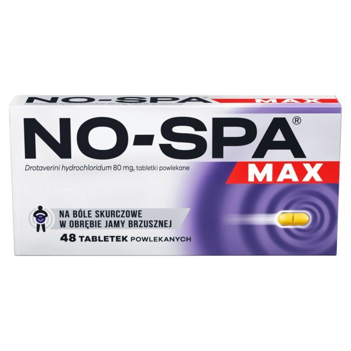 No-Spa Max, 80 mg, tabl.powl., 48 szt main product photo