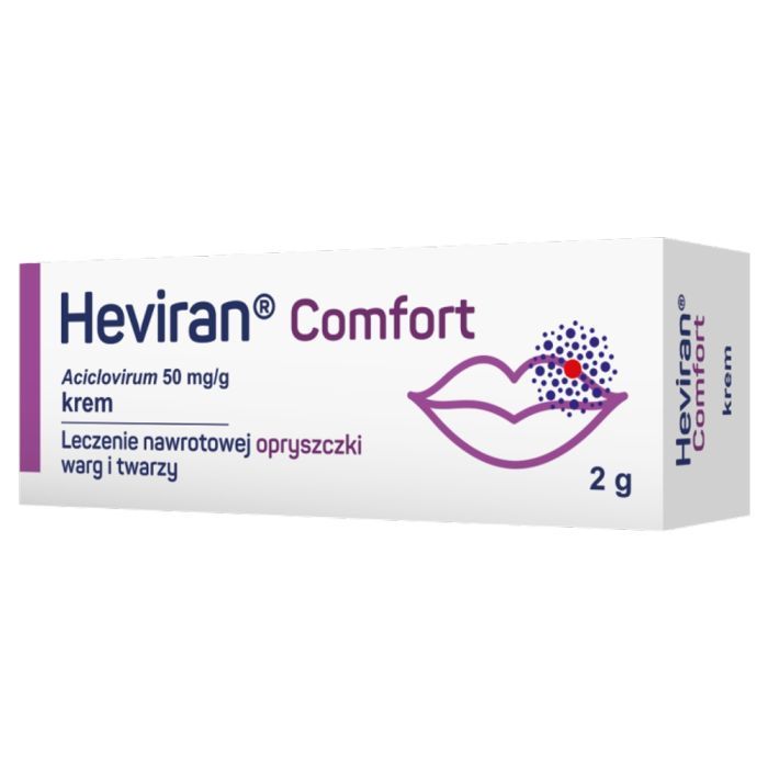 Heviran Comfort, 50 mg/g, krem, 2 g, tuba main product photo