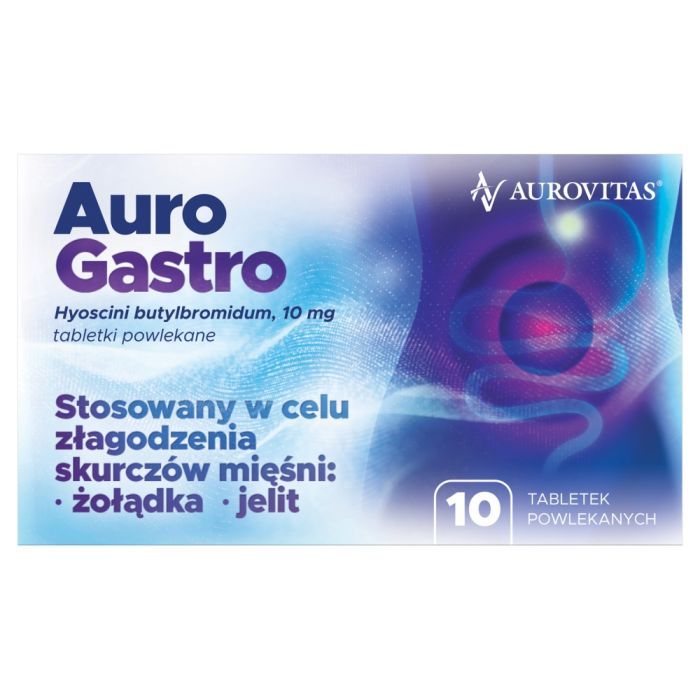 AuroGastro, 10 mg, tabl.powl., 10 szt main product photo