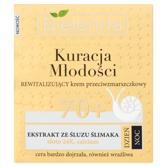Bielenda Kuracja Młodości 70+, Rewitalizujący krem przeciwzmarszczkowy na dzień noc, 50 ml main product photo