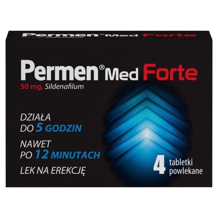 Permen Med Forte, 50 mg, tabl.powl., 4 szt main product photo