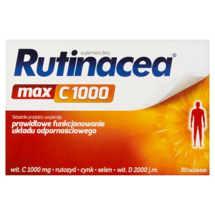 Rutinacea MAX C 1000, tabl.powl., 30 szt main product photo